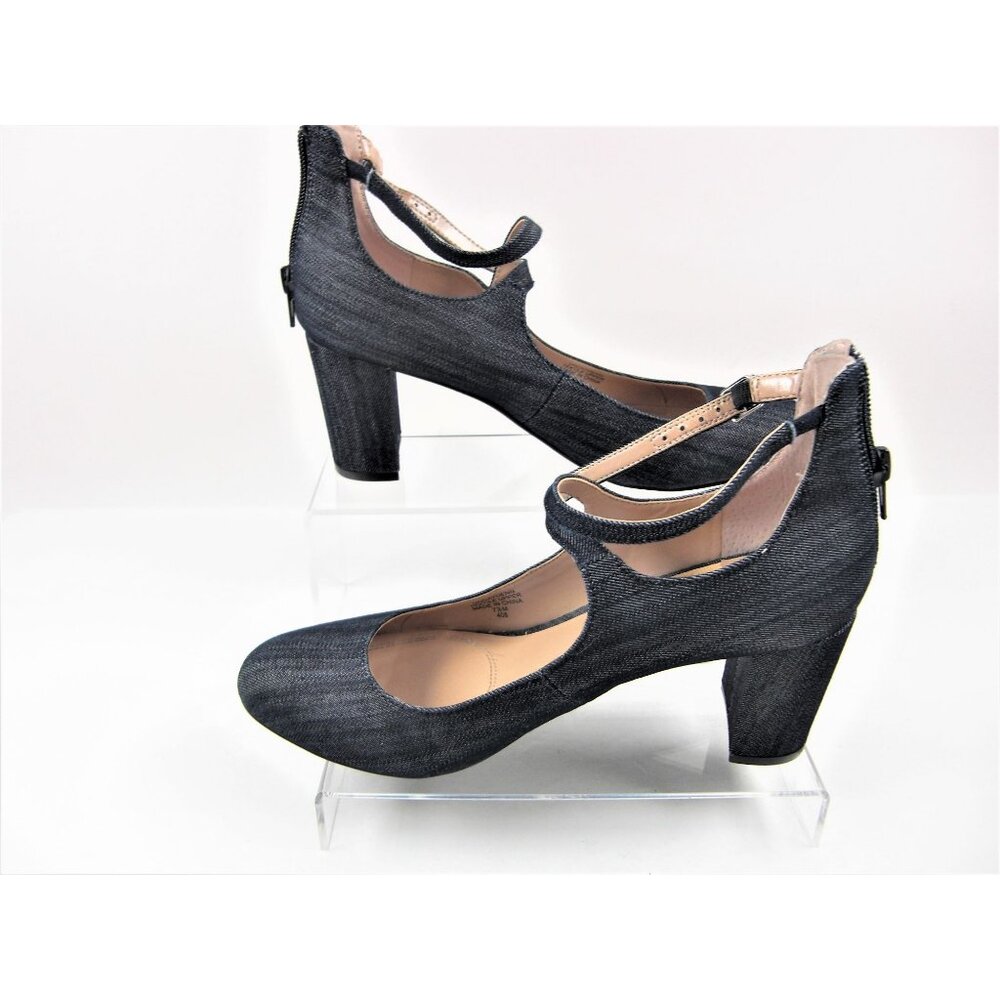 Unisa Women's Blue Denim Heels/Pumps Ankle Strap Size 7.5